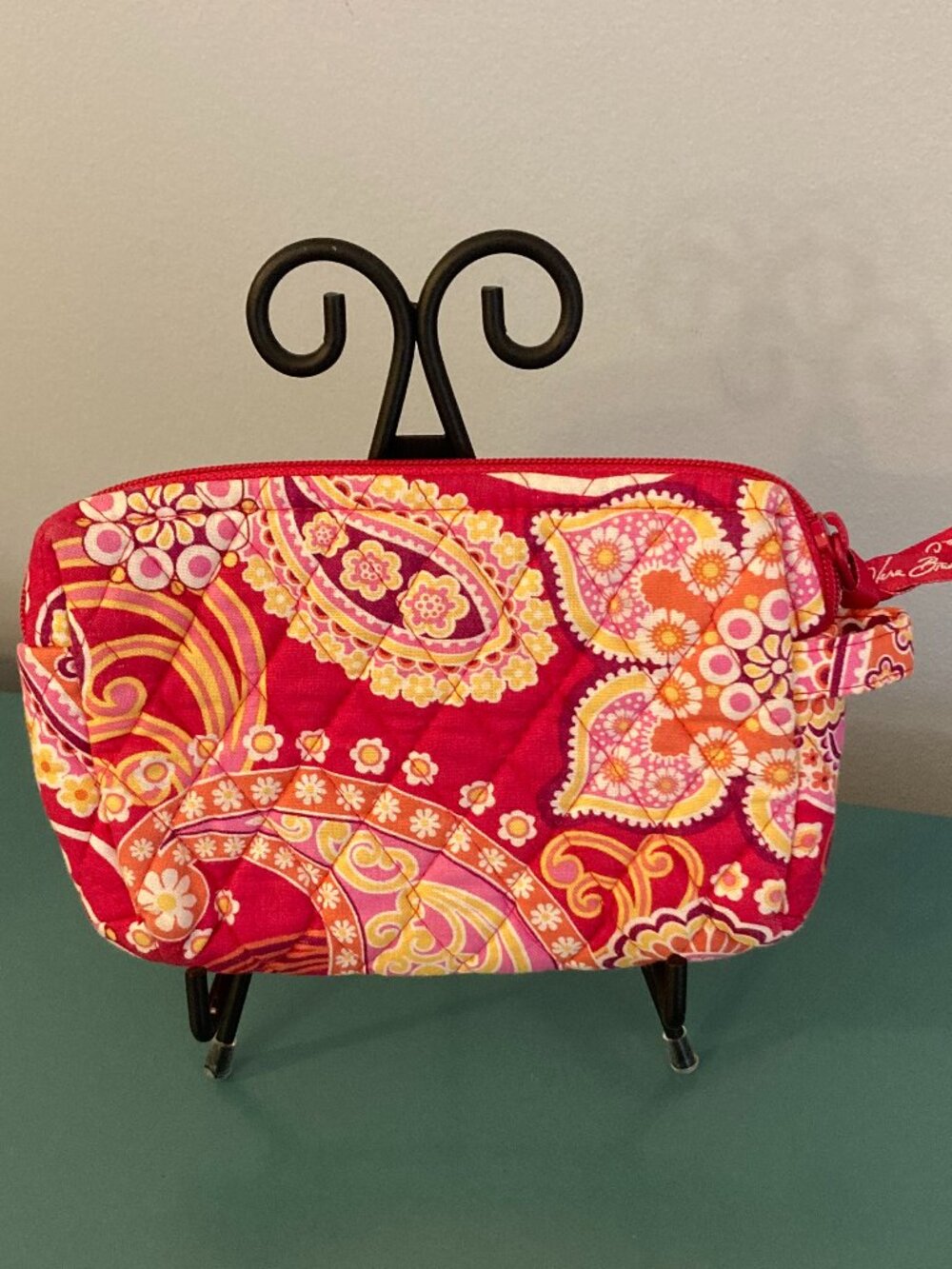 Vera Bradley Cosmetic Bag in Raspberry Fizz - Picture 2 of 8